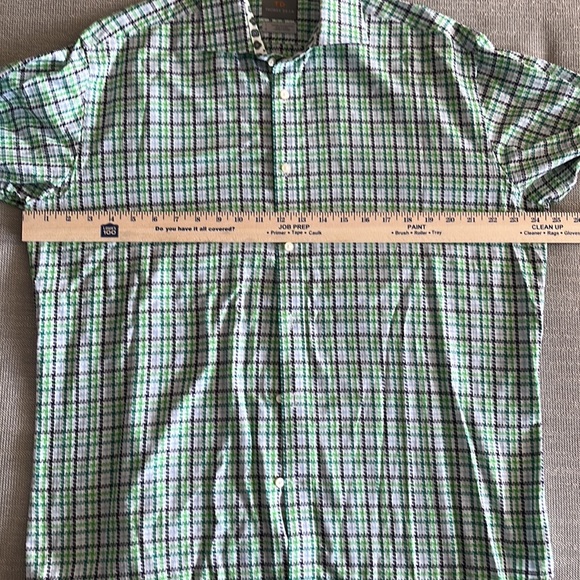 Thomas Dean Men’s Green Dress Shirt Size L - Picture 6 of 8